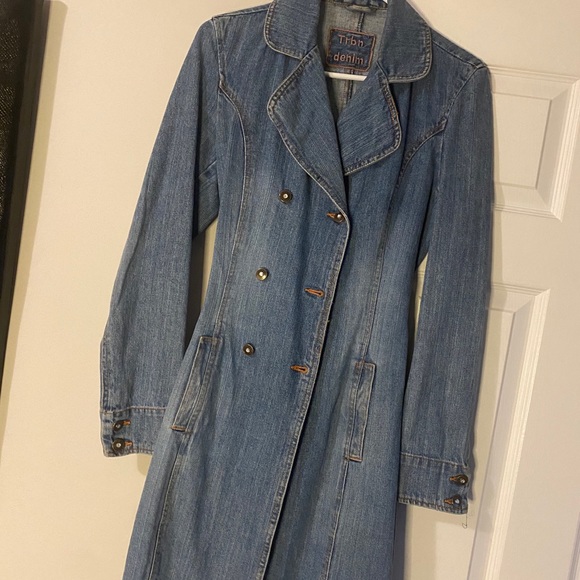 Blue jeans long jacket - Picture 2 of 5